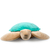 Plush toy WP MERCHANDISE Turtle Yasha pillow 50 cm