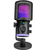 FIFINE AM6 Condenser RGB USB Microphone with chat and gaming volume preference knob, Black