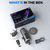 FIFINE AM6 Condenser RGB USB Microphone with chat and gaming volume preference knob, Black