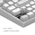Dark Project ALU Terra Nostra White - Wired Gaming Keyboard (ISO DE)