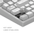Dark Project ALU Terra Nova White - Wireless Gaming Keyboard (ANSI)