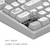 Dark Project ALU Terra Nova White - Wireless Gaming Keyboard (ANSI UA)