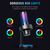 Fifine A9 Recording RGB Πυκνωτικό μικρόφωνο με τέσσερα πολικά μοτίβα, Μαύρο