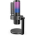 Fifine A9 Recording RGB Πυκνωτικό μικρόφωνο με τέσσερα πολικά μοτίβα, Μαύρο