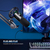 FIFINE T658 Dynamic RGB USB Microphone with Boom Arm Stand, Black