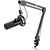 FIFINE T658 Dynamic RGB USB Microphone with Boom Arm Stand, Black