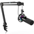 FIFINE T658 Dynamic RGB USB Microphone with Boom Arm Stand, Black